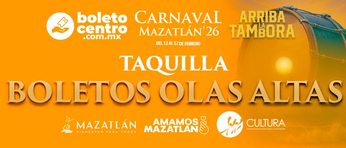 OLAS ALTAS 14/FEB - CARNAVAL MAZATLÁN 2026